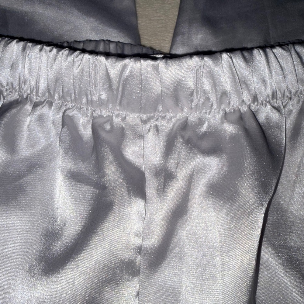 Ekouaer 6 Piece Satin Cami and Pant Set V-Neck Lace Adj Straps Jewel Tones XL - Picture 11 of 13